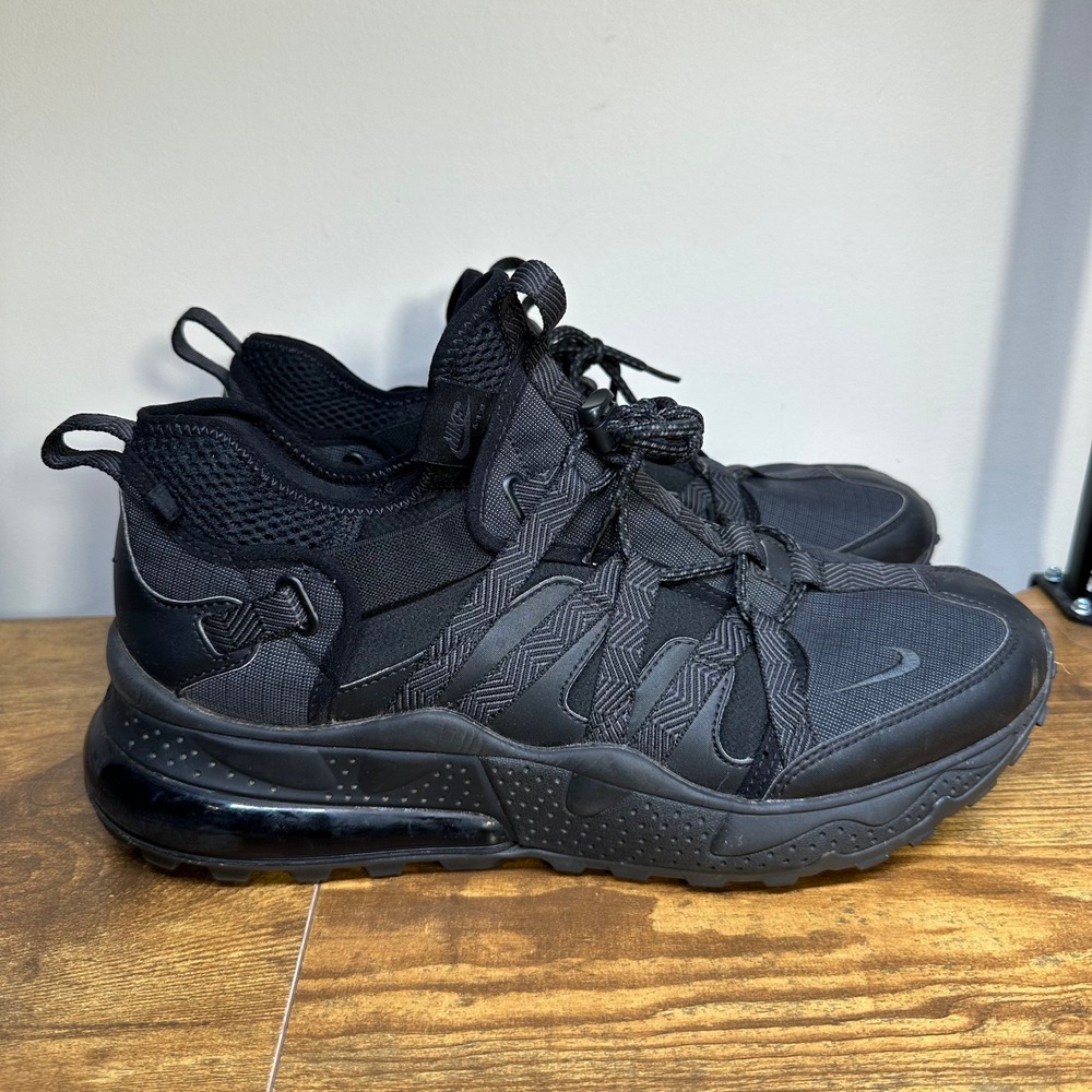Nike Air Max 270 Vistascape Triple Black AJ7200-005 Mens Size 12 Sneaker